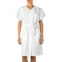 Liquidación total - Bata Sanitario de trabajo 100% algodón Multibolsillos Giblor's Maria Lady 204/B Talla 2XL