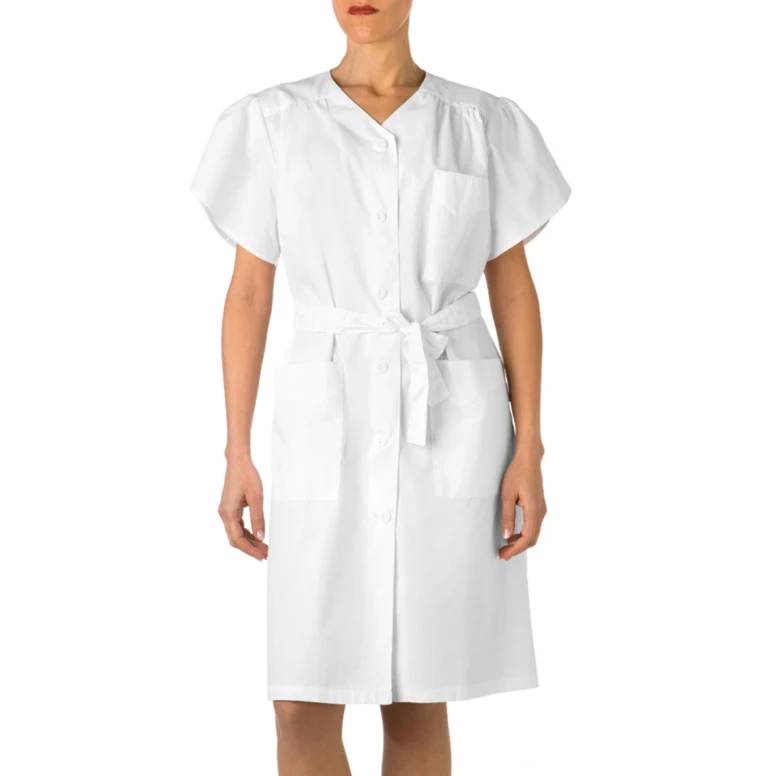 Liquidación total - Bata Sanitario de trabajo 100% algodón Multibolsillos Giblor's Maria Lady 204/B Talla 2XL