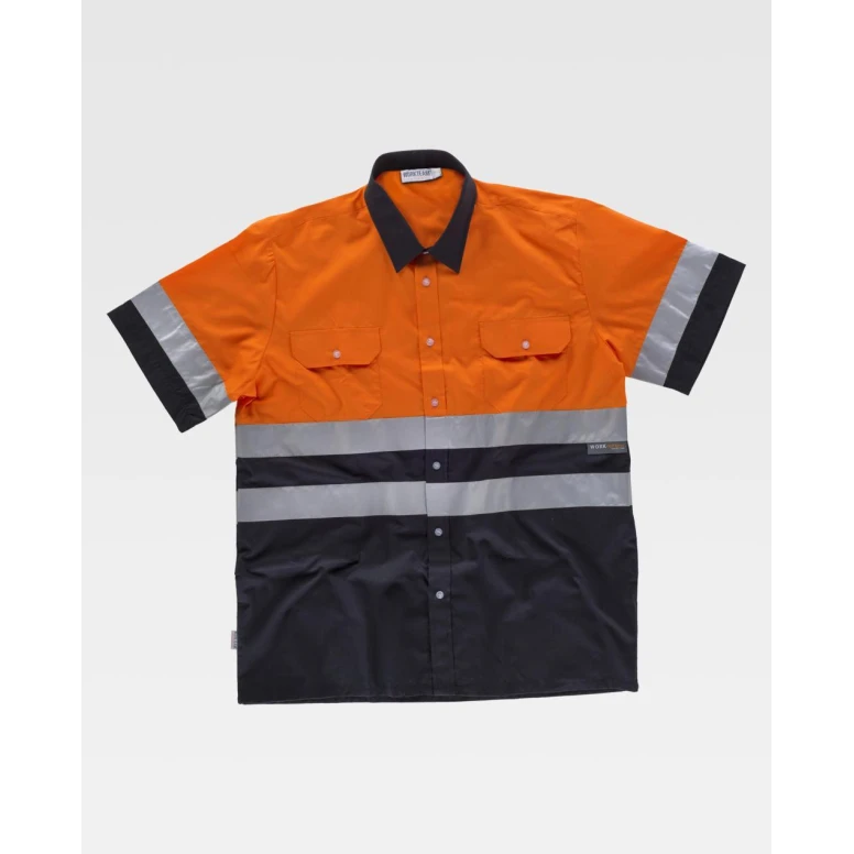 Camisa de trabajo de manga corta Alta Visibilidad C3811 - Workteam