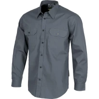 Liquidación total - Camisa de trabajo reforzada a manga larga - Workteam Número 44 Color Celeste