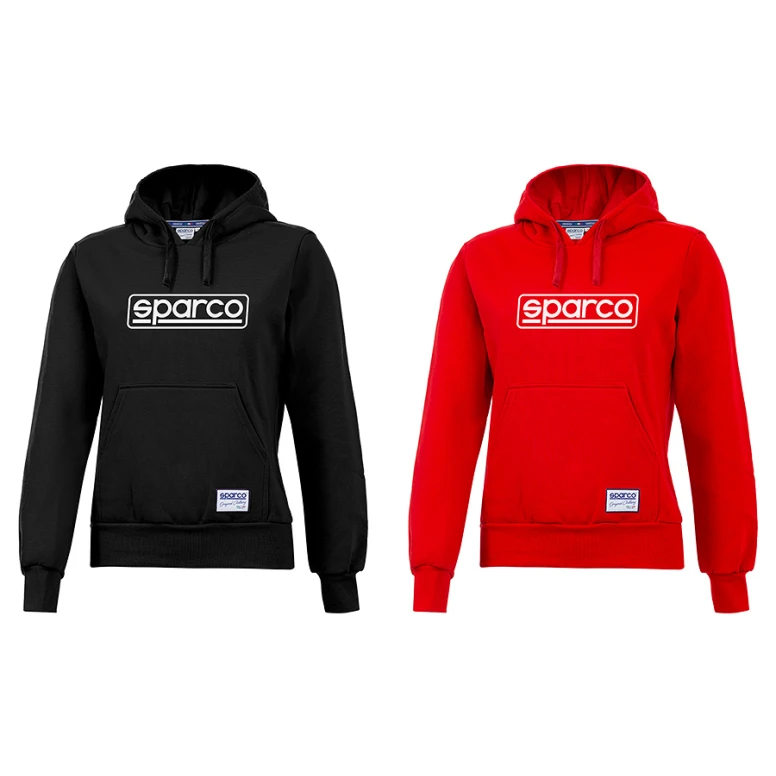 Liquidación total - Sudadera con capucha de trabajo Sparco Hoodie Frame Lady 01316 Talla L Color Rojo