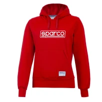 Liquidación total - Sudadera con capucha de trabajo Sparco Hoodie Frame Lady 01316 Talla L Color Rojo
