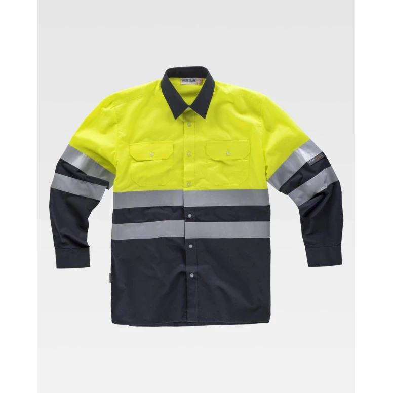 Camisa de trabajo de manga larga Alta Visibilidad C3813 - Workteam