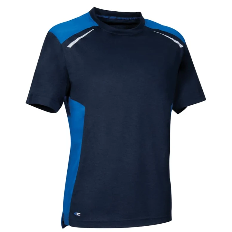 Liquidación total - Camiseta de trabajo Cofra Dunkerque V625-0-02 color negro amarillo flúor Talla L