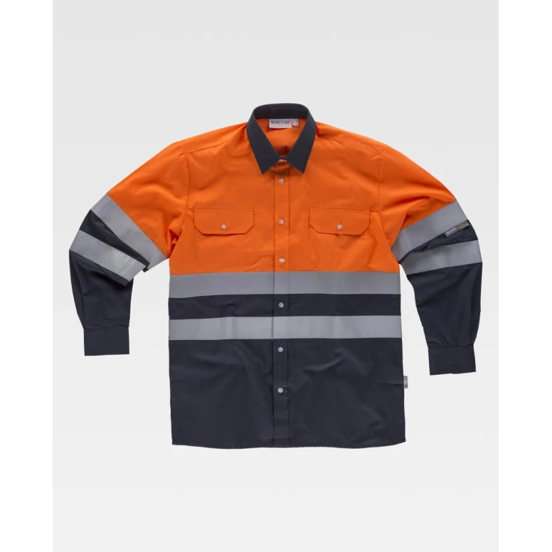 Camisa de trabajo de manga larga Alta Visibilidad C3813 - Workteam