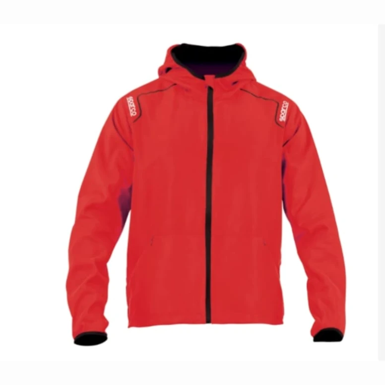 Liquidación total - Chaqueta de trabajo Sparco WILSON de tejido antivento water-repellent - Azul Talla L Color Rojo