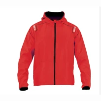 Liquidación total - Chaqueta de trabajo Sparco WILSON de tejido antivento water-repellent - Azul Talla L Color Rojo