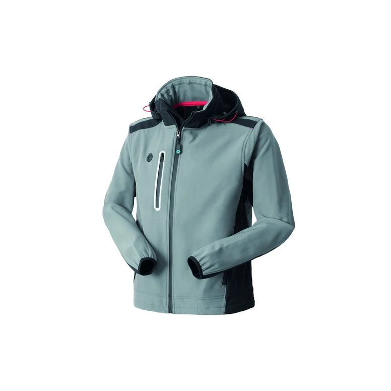 Liquidación total - Chaquetón de trabajo Stretch Softshell Rossini Smarty HH638 Color Gris Talla S