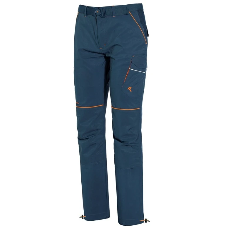 Liquidación total - Pantalón de trabajo Multibolsillos Stretch Issa Line Softshell Boom 9032B Talla S Color Gris Antracita