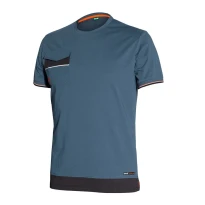 Liquidación total - Camiseta de trabajo 100% algodón Stretch Issa Line Boom 8810B Talla M Color Avio