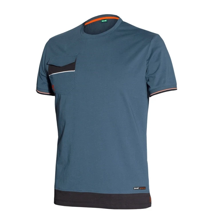 Liquidación total - Camiseta de trabajo 100% algodón Stretch Issa Line Boom 8810B Talla M Color Avio