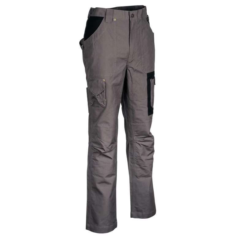 Liquidación total - Pantalón de trabajo Multibolsillos Cofra Dublin 100% algodón Canvas V052-0-01 Número 54 Color Cuerda Negro