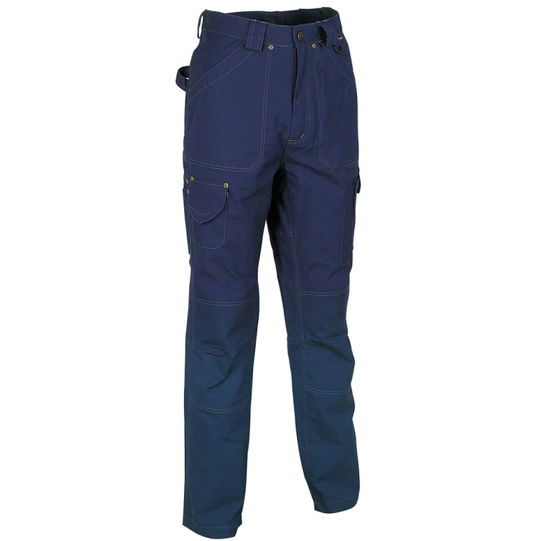 Liquidación total - Pantalón de trabajo Multibolsillos Cofra Dublin 100% algodón Canvas V052-0-01 Número 54 Color Cuerda Negro