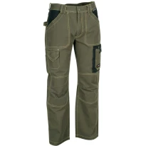 Liquidación total - Pantalón de trabajo Multibolsillos Cofra Dublin 100% algodón Canvas V052-0-01 Número 54 Color Cuerda Negro