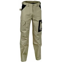 Liquidación total - Pantalón de trabajo Multibolsillos Cofra Dublin 100% algodón Canvas V052-0-01 Número 54 Color Cuerda Negro