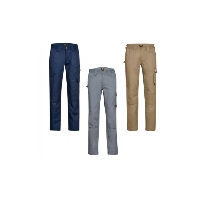 Liquidación total - Pantalón de trabajo Diadora Multibolsillos Rock Ligh Cotton 702.175342 Talla XL Color Gris