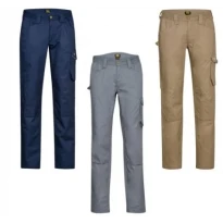 Liquidación total - Pantalón de trabajo Diadora Multibolsillos Rock Ligh Cotton 702.175342 Talla XL Color Gris
