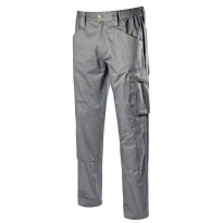 Liquidación total - Pantalón de trabajo Diadora Multibolsillos Rock Ligh Cotton 702.175342 Talla XL Color Gris