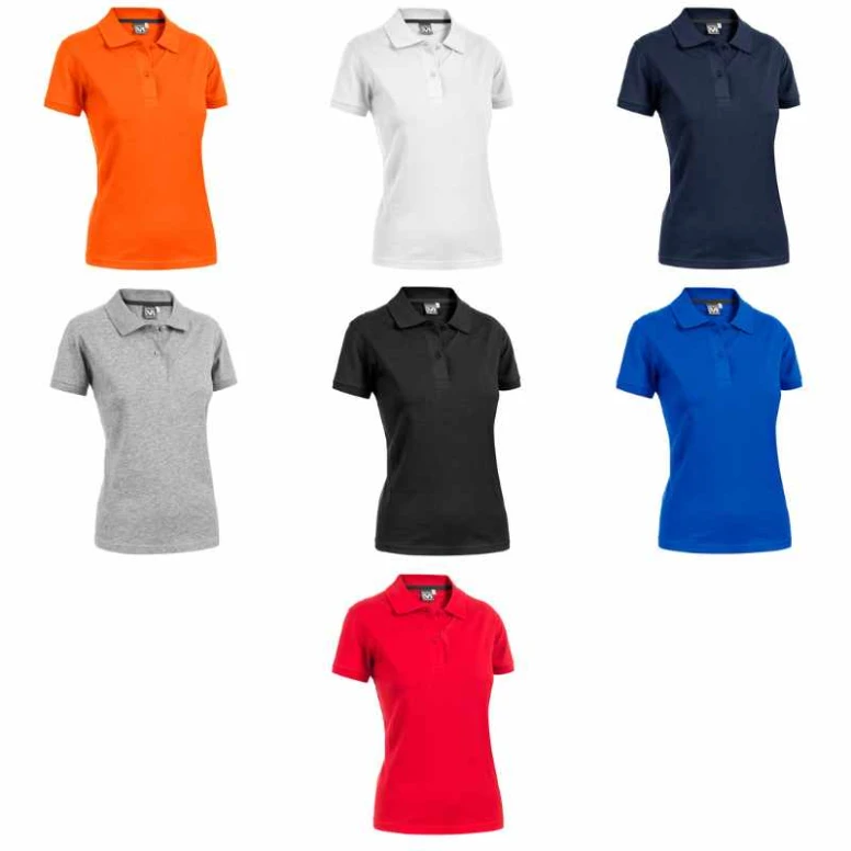 Liquidación total - Polo de trabajo de Mujer 100% algodón Sottozero Angy Jersey E0490 Talla L Color Blanco