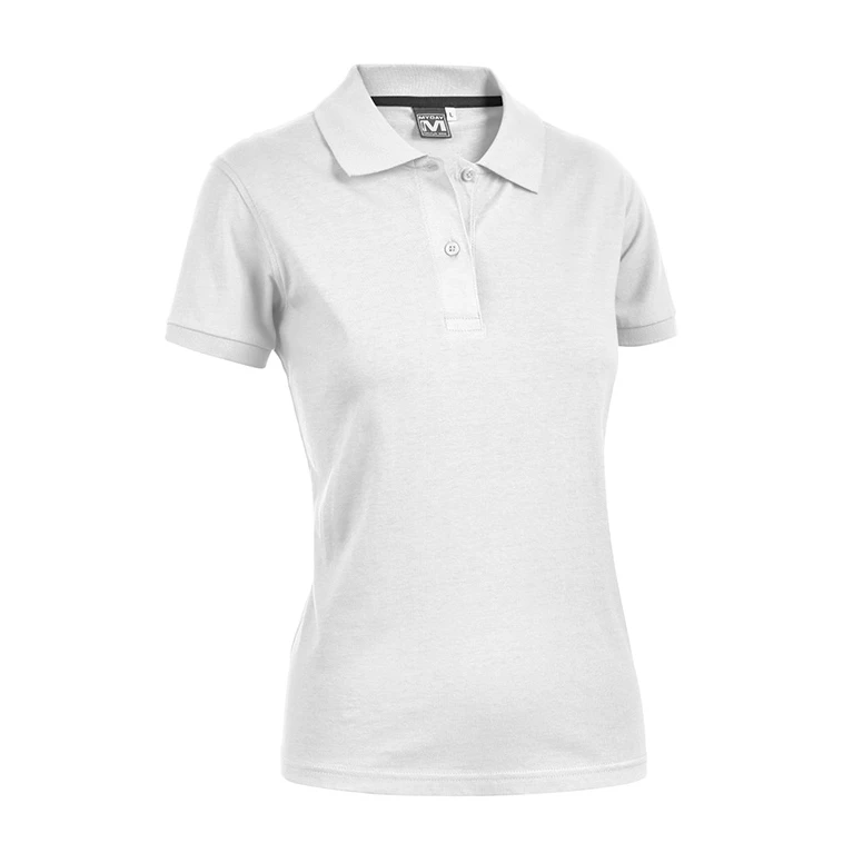 Liquidación total - Polo de trabajo de Mujer 100% algodón Sottozero Angy Jersey E0490 Talla L Color Blanco