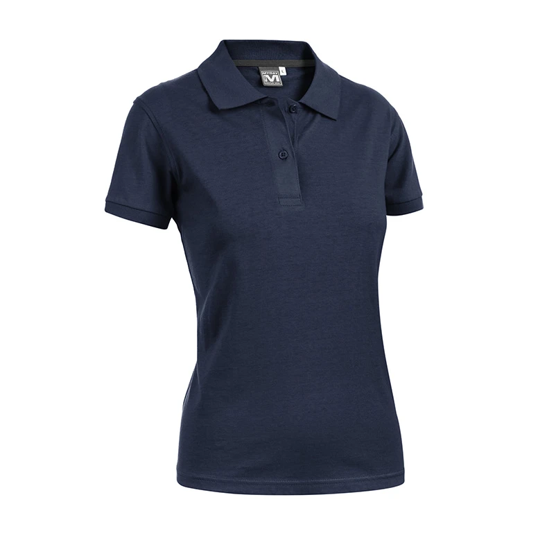 Liquidación total - Polo de trabajo de Mujer 100% algodón Sottozero Angy Jersey E0490 Talla L Color Azul Marino