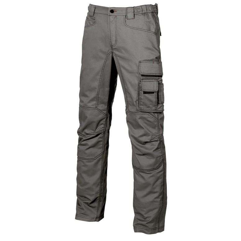Liquidación total - Pantalón de trabajo Multibolsillos U-Power Smile HY015BC Número 46 Color Gris Meteorito