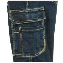 Liquidación total - Bermuda Vaqueros de trabajo Stretch Elásticos Multibolsillos Cofra Manacor V497-0-00 Número 44 Color Azul 2