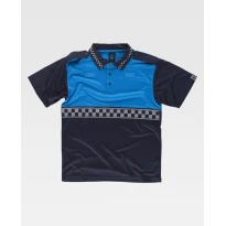 Liquidación total - Polo de trabajo Manga corta Alta visibilidad C3855 - Workteam Talla L Color Marino/Amarillo
