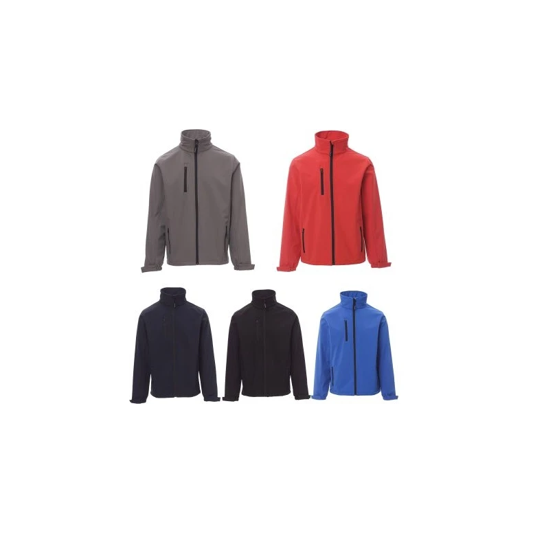 Liquidación total - Chaqueta de trabajo SoftShell Ergonomica e Impermeable Dublin - Payper AY 7222 Talla M Color Azul