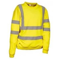 Liquidación total - Sudadera de trabajo Alta visibilidad Cofra Mariqueta V385-0-00 Color Amarillo Talla M