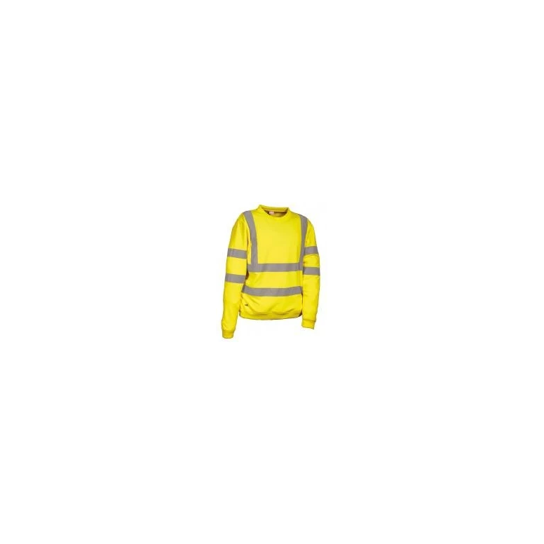 Liquidación total - Sudadera de trabajo Alta visibilidad Cofra Mariqueta V385-0-00 Color Amarillo Talla M