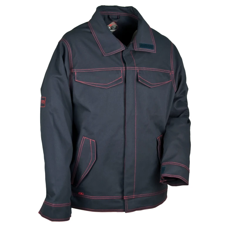 Liquidación total - Chaqueta de trabajo Multibolsillos Cofra Flametec V260-0-02 Número 64 Color Azul Marino