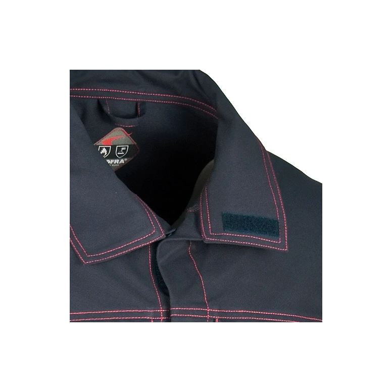 Liquidación total - Chaqueta de trabajo Multibolsillos Cofra Flametec V260-0-02 Número 64 Color Azul Marino