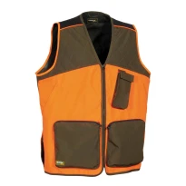Liquidación total - Chaleco de trabajo Multibolsillos Cofra Zivat V542-0-04 Talla 2XL Color Barro Naranja