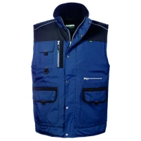 Liquidación total - Chaleco de trabajo Multibolsillos Rossini Bradford HH624 Talla 2XL Color Negro