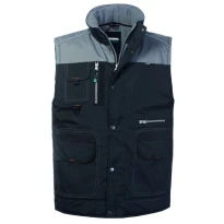 Liquidación total - Chaleco de trabajo Multibolsillos Rossini Bradford HH624 Talla 2XL Color Negro