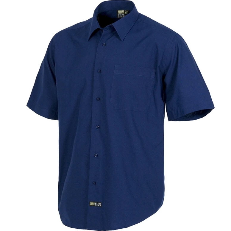 Camisa de trabajo con cuello clásico y manga corta - Workteam