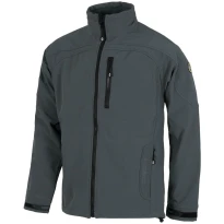 Liquidación total - Chaqueta Workshell de invierno multibolsillos con malla interna - Workteam color Gris Talla XL