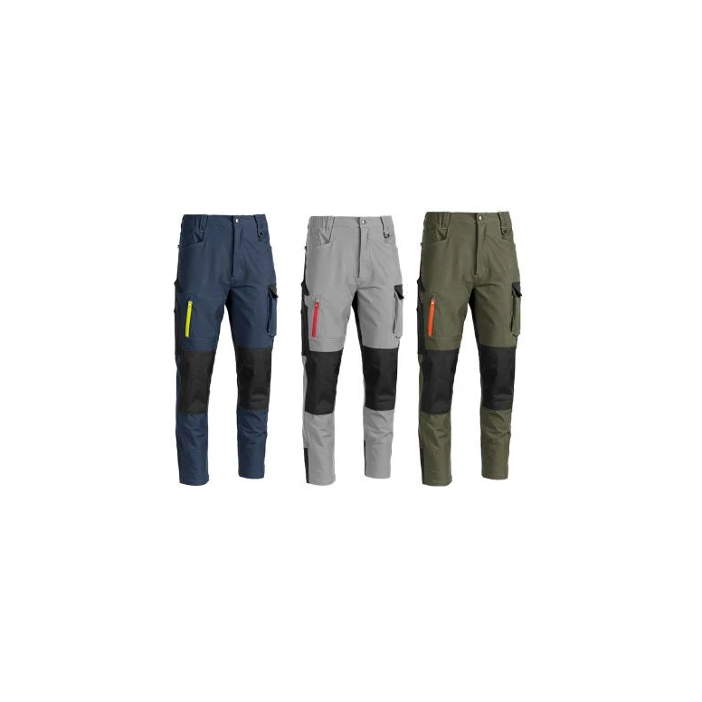 Liquidación total - Pantalón de trabajo Multibolsillos Stretch Sottozero Short S.S. SS100 Talla L Color Gris Negro