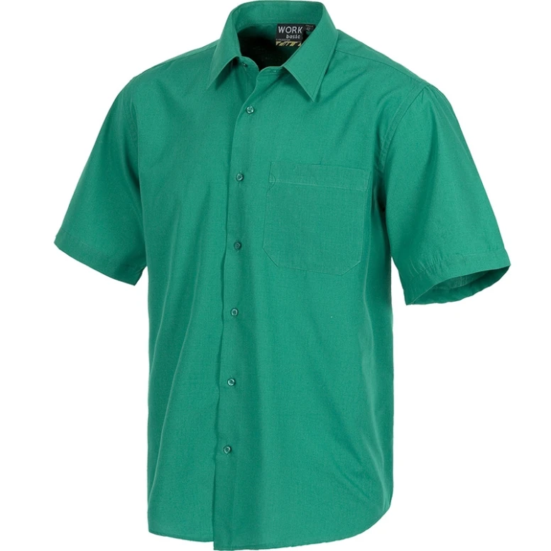 Camisa de trabajo con cuello clásico y manga corta - Workteam