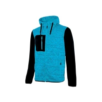 Liquidación total - Sudadera de trabajo con capucha U-Power Rainbow EY174OF Talla L Black Fucsia