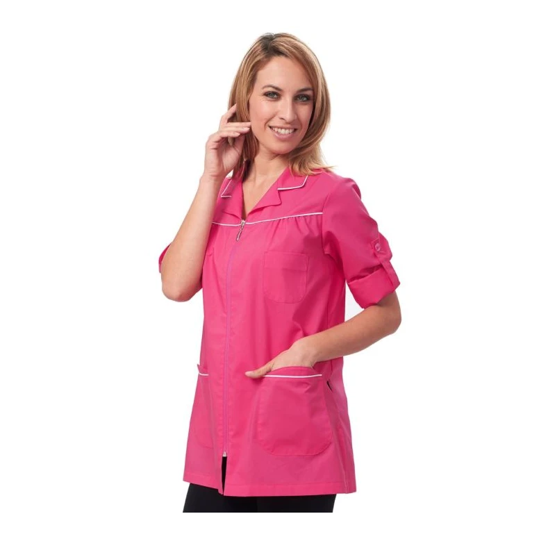 Liquidación total - Casaca de mujer a mangas largas Elita Horeca Siggi - 28CS0052/00-0001 Color Celeste Talla M