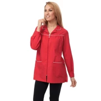 Liquidación total - Casaca de mujer a mangas largas Elita Horeca Siggi - 28CS0052/00-0001 Color Celeste Talla M