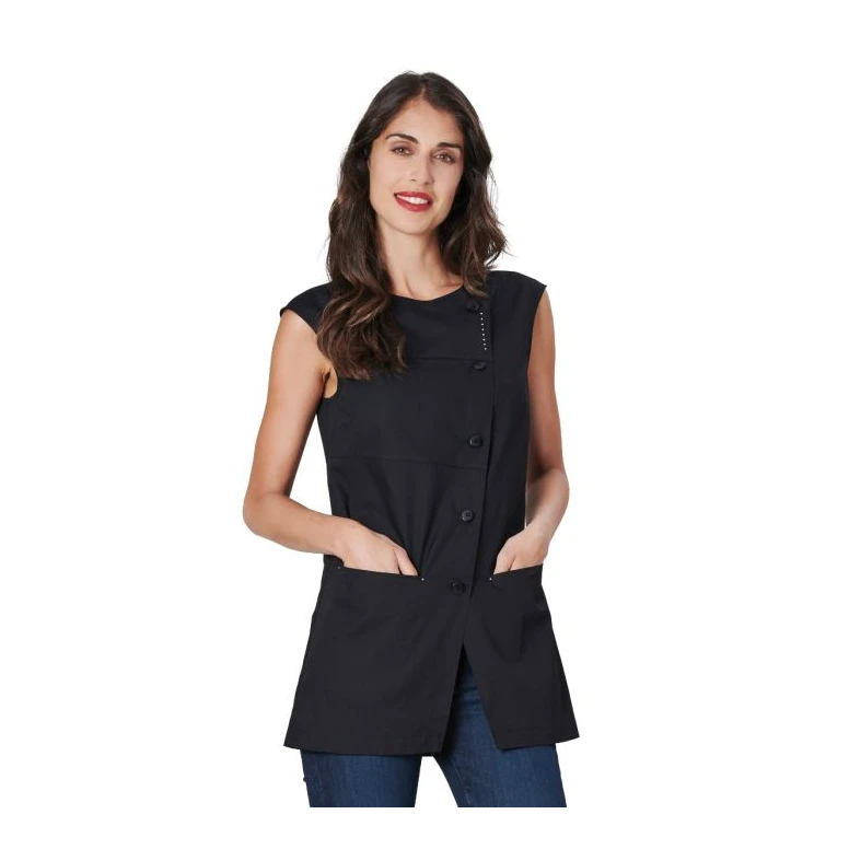Liquidación total - Casaca mujer sin mangas Mara Horeca Siggi - 28CS1694/00-0001 Talla M color negro