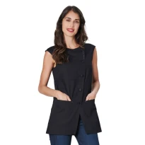 Liquidación total - Casaca mujer sin mangas Mara Horeca Siggi - 28CS1694/00-0001 Talla M color negro