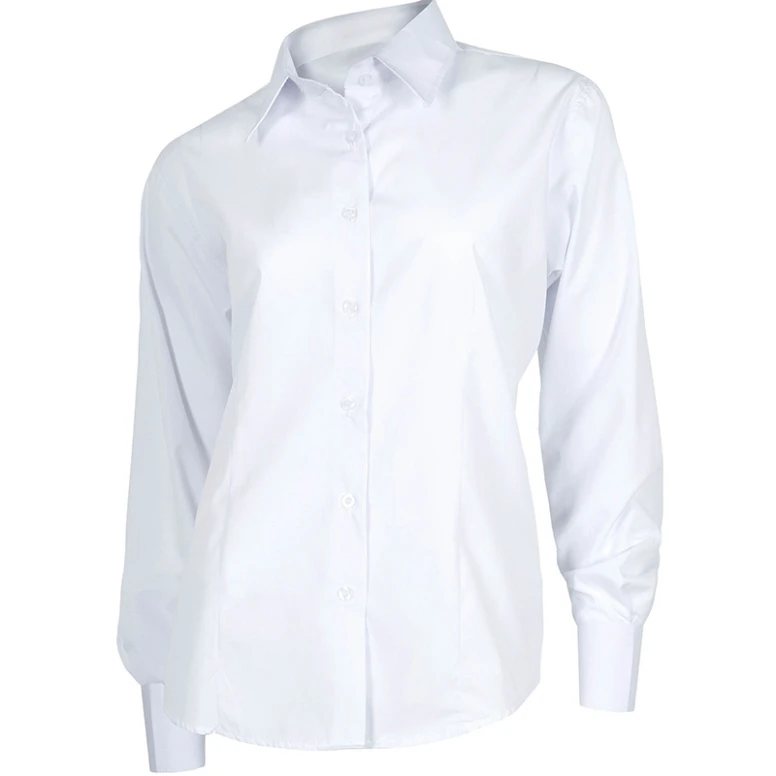 Camisa de trabajo ajustada de mujer de manga larga - Workteam