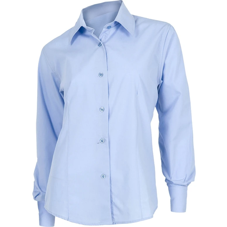 Camisa de trabajo ajustada de mujer de manga larga - Workteam