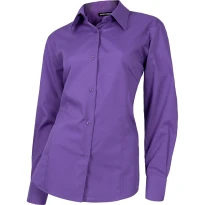 Camisa de trabajo ajustada de mujer de manga larga - Workteam