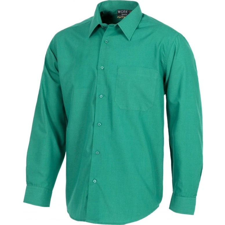 Camisa de trabajo con cuello clásico y manga larga - Workteam