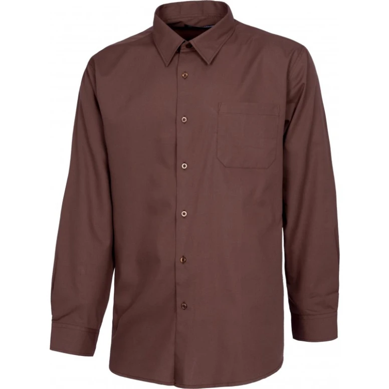 Camisa de trabajo con cuello clásico y manga larga - Workteam